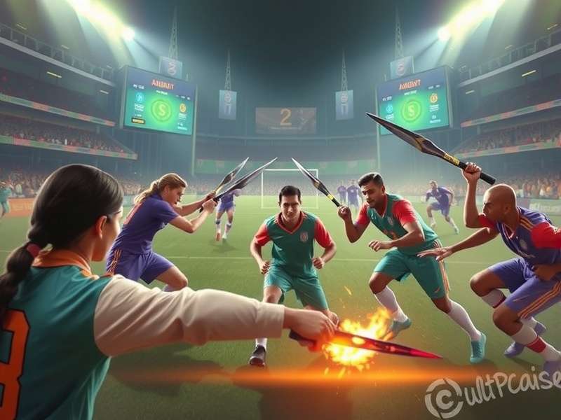 G2 Gozen celebrating their Game Changers Championship victory on stage