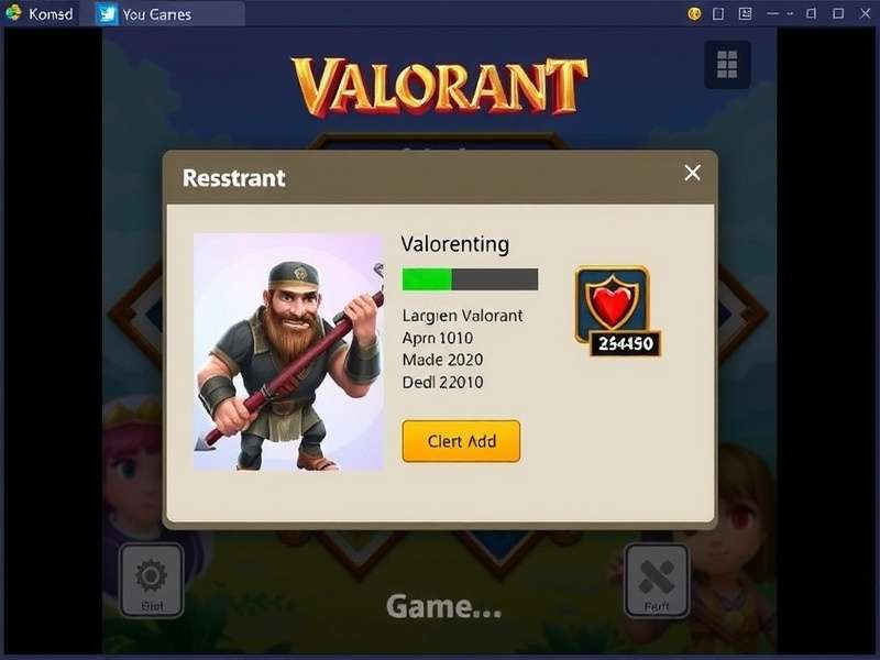 Professional esports gamer troubleshooting VALORANT client on gaming PC