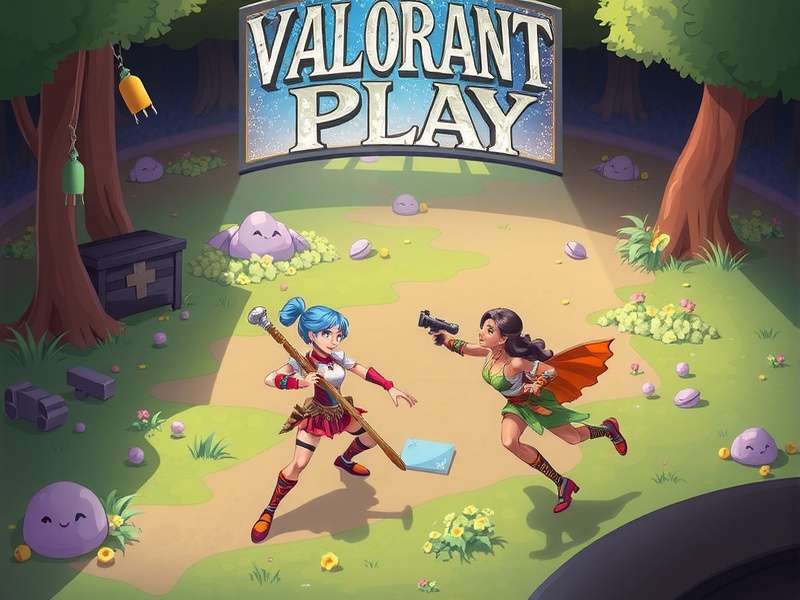 Valorant gameplay action scene with agents and abilities