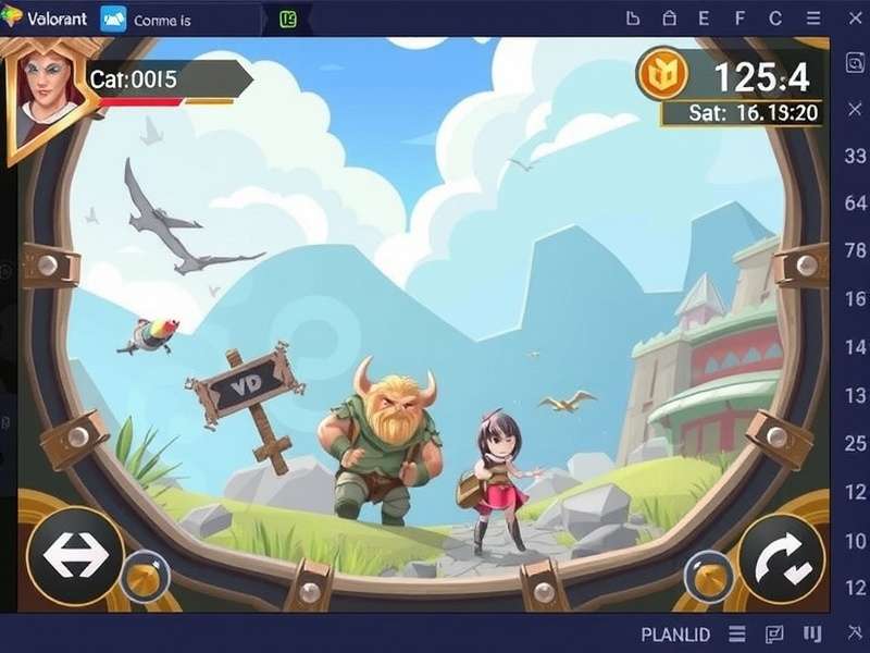 Concept art of VALORANT Mobile interface on a smartphone