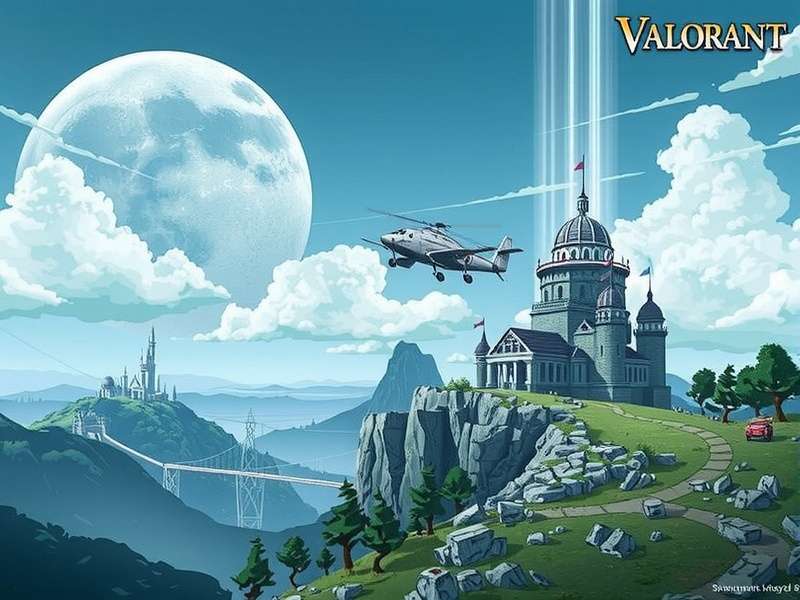 Close-up of a gaming PC setup with VALORANT logo on screen