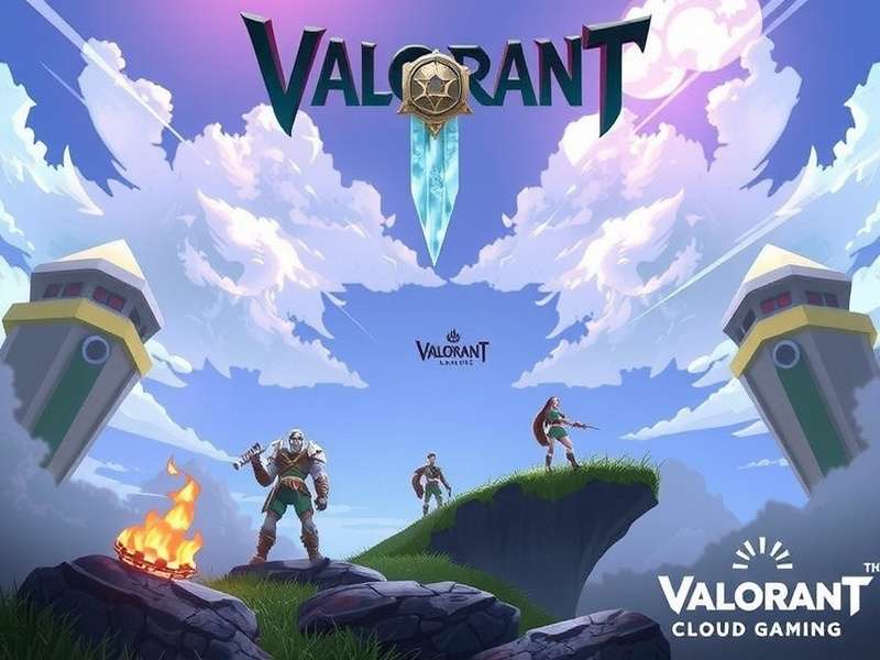 VALORANT Cloud Gaming interface showing gameplay on multiple devices