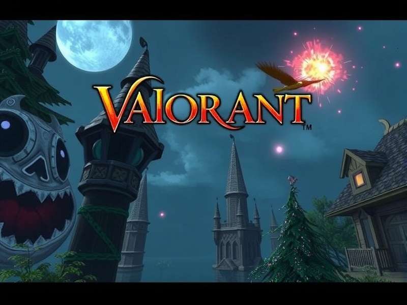 VALORANT game action scene with agents and neon lights