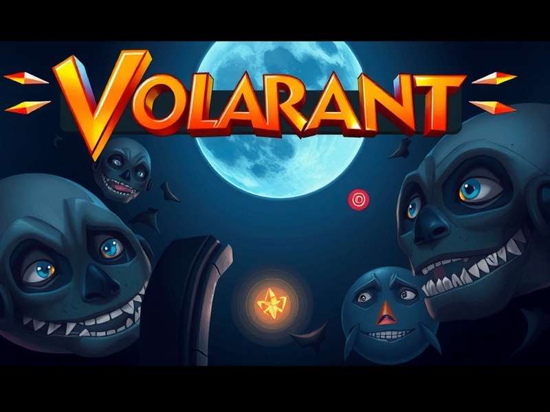 Volarant — VALORANT gaming setup with RGB keyboard and monitor displaying in-game action
