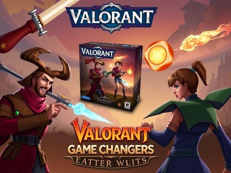 Valorant Game Changers tournament stage with players competing in a high-energy esports arena